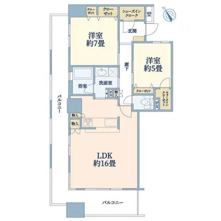 クリオ藤沢駅前【7階】の間取り