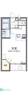 レオパレスボヌールパレ【3階】の間取り