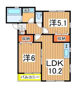 メルヴェーユ【1階】の間取り
