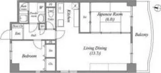 グランシャリオ名駅南【2階】の間取り