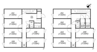 TOKYOβ三鷹台4の間取り