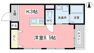 ビレッジ杉【1階】の間取り