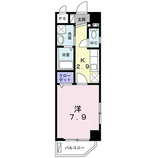 アンドーバーテラス銘苅【1階】の間取り