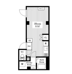 ルーナクレシェンテ日暮里【1階】の間取り