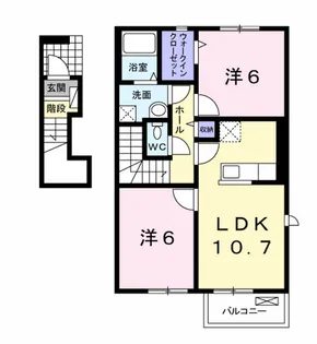 サンガーデン和泉 参番館【2階】の間取り