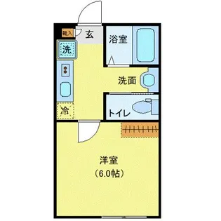 AZEST-RENT西調布【1階】の間取り