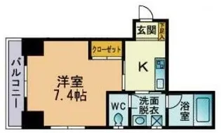 フェアリーコート日暮里【4階】の間取り