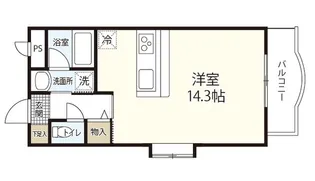 サンステージ広瀬町【1階】の間取り