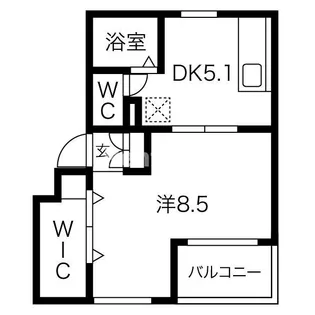 ファティリティ稲沢 (旧菱電アパート)3号棟【3階】の間取り