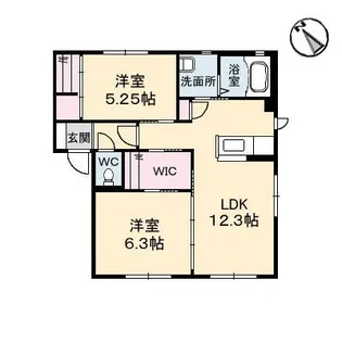 ドミールODA【1階】の間取り