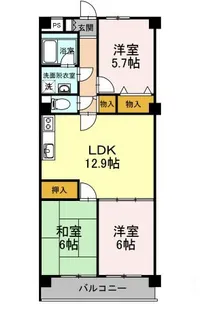 グリーンヒル上原【2階】の間取り