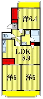 PLENDY松戸みのり台【3階】の間取り
