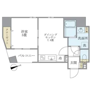 KDXレジデンス元浅草【4階】の間取り