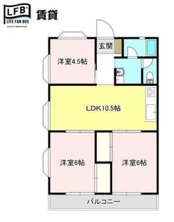 シャトーソレイユ【2階】の間取り