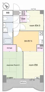 泰平パレス【5階】の間取り