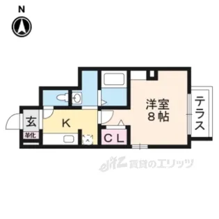 リヴェール恵【1階】の間取り