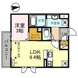 フォレストコート【3階】の間取り