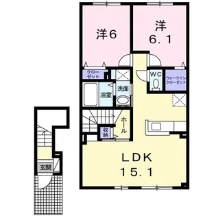 パンプキンIII【2階】の間取り