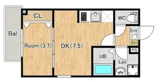 ジーメゾン狭山水野テラス【3階】の間取り