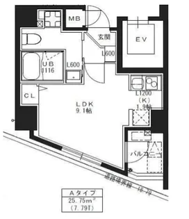 S-RESIDENCE池袋Norte【3階】の間取り