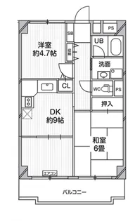 T’s garden一橋学園【3階】の間取り