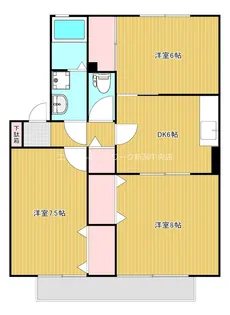 パークタウン新和B【1階】の間取り