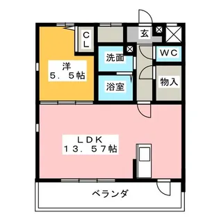 Sun River Nawa【3階】の間取り