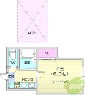 パレス東仙台3【1階】の間取り