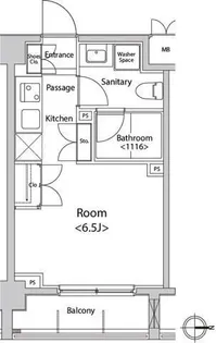 カスタリア菊川【4階】の間取り