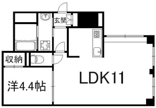 ヴァン四条大宮【3階】の間取り