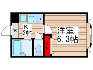 カ-サ本八幡【1階】の間取り