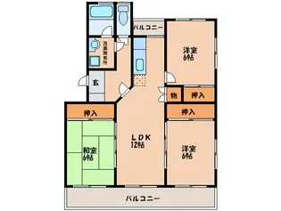 コーネル井尻【3階】の間取り