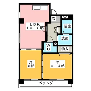 N・H横須賀【1階】の間取り