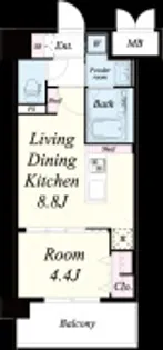 レトワール清水【1階】の間取り