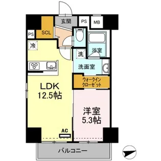 サンテドール【6階】の間取り