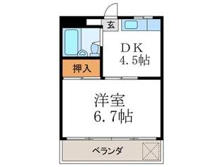 コ-ポ安井【2階】の間取り