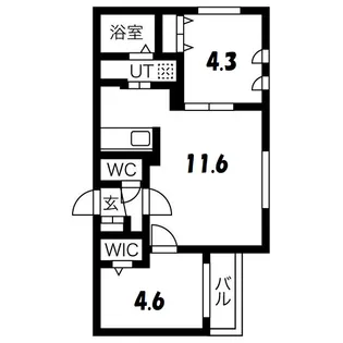 メニーズコート豊平公園【4階】の間取り