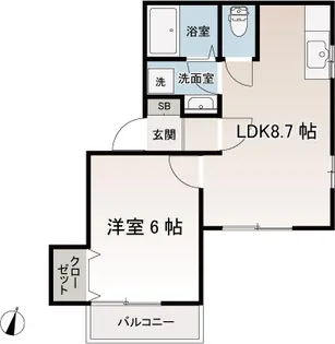 サンシャインII【2階】の間取り