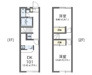 レオパレスハピネス【1階】の間取り