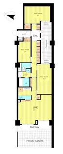 コスモ板橋前野町ヒルズ【1階】の間取り