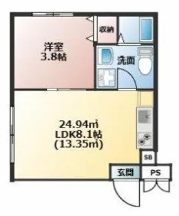 プライムテラス鶴ケ峰【2階】の間取り