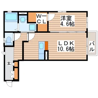 ソレイユ楓【2階】の間取り
