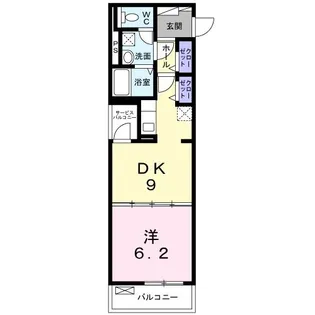リズミン【4階】の間取り