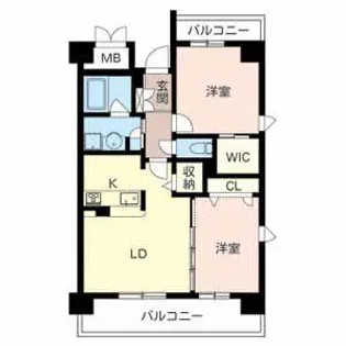 パストラル光町【8階】の間取り