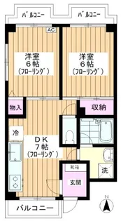 浅見マンション【3階】の間取り