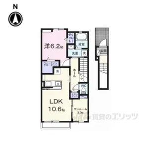 フォンテーヌ【2階】の間取り
