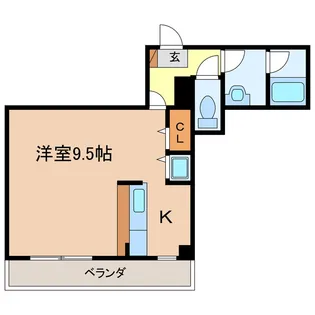 メゾンシャルマン・エレガンテ【2階】の間取り