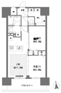 プライマル八王子横山町【3階】の間取り