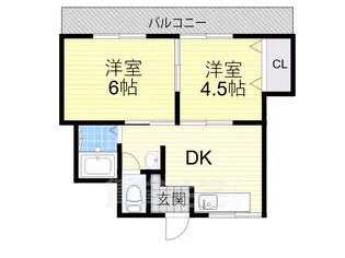 コーポひずる【3階】の間取り