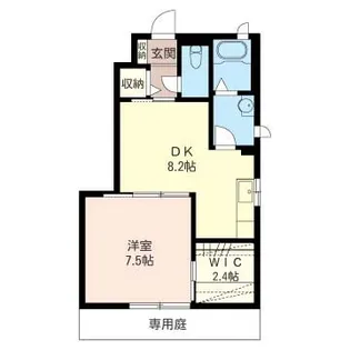 レフィナード(毛呂山)【1階】の間取り